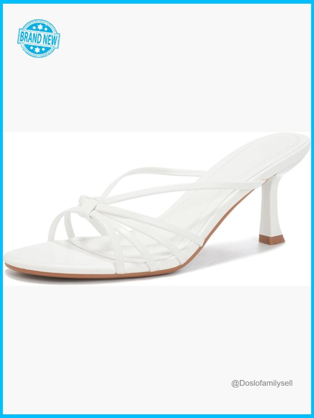 Kitten Heels Open Pointed Toe Slip On Mid Heeled Sandals Party Slingback